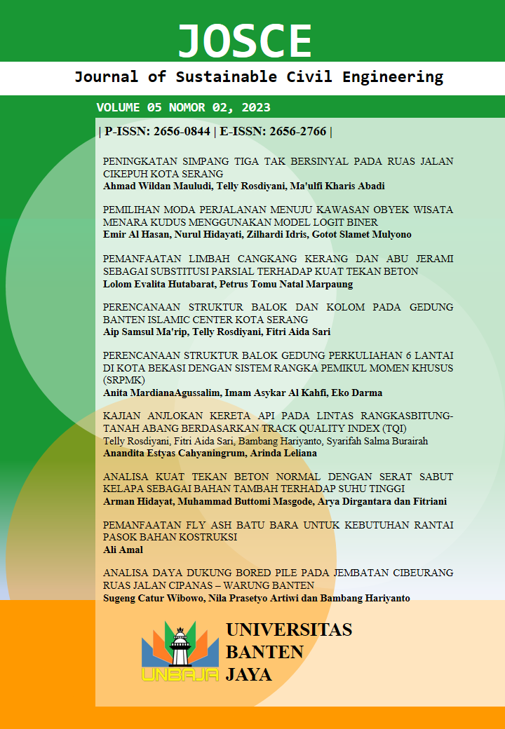 					View Vol. 5 No. 02 (2023): JOSCE: Journal of Sustainable Civil Engineering
				