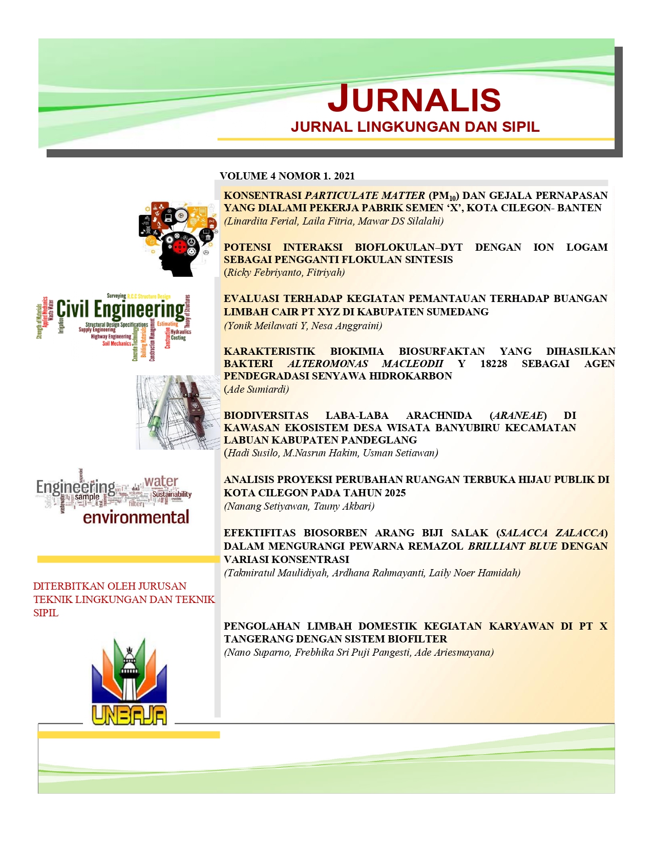 View Vol. 4 No. 1 (2021): JURNALIS