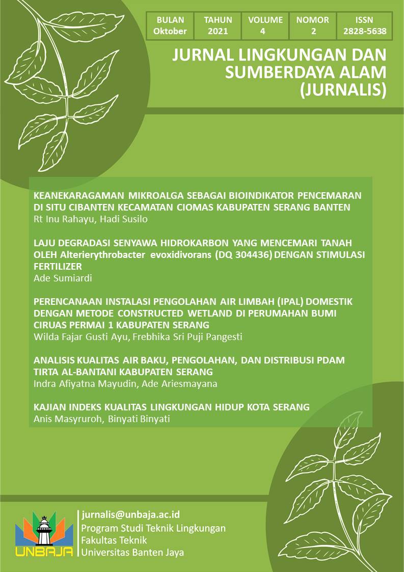 View Vol. 4 No. 2 (2021): Jurnal Lingkungan dan Sumberdaya Alam (JURNALIS)